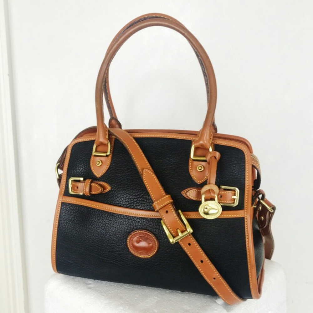 Dooney & Bourke Like New Black Leather Satchel